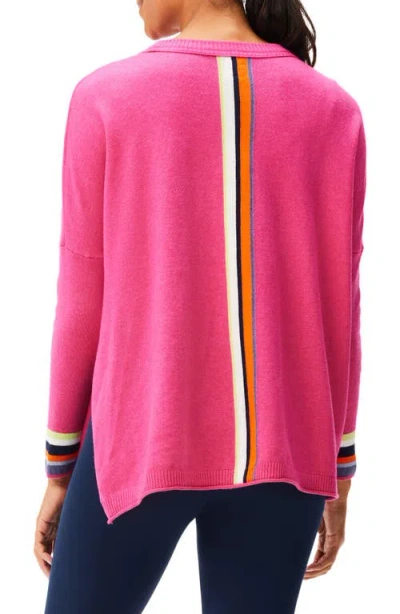 Nz Active By Nic+zoe Cool Down Color Pop Sweater In Pink
