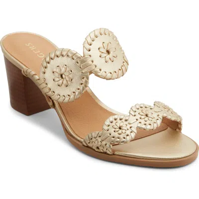Jack Rogers Lauren Mid Heel In Gold