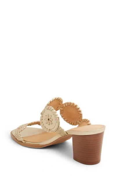 Jack Rogers Lauren Mid Heel In Gold