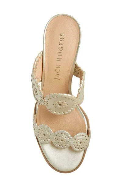 Jack Rogers Lauren Mid Heel In Gold