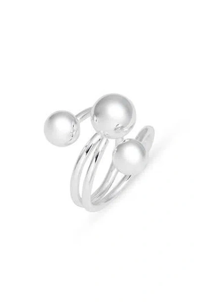 Open Edit Interlocking Orb Ring In Silver