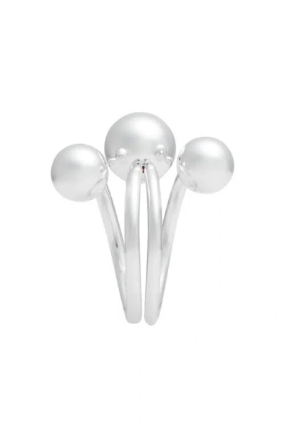 Open Edit Interlocking Orb Ring In Silver