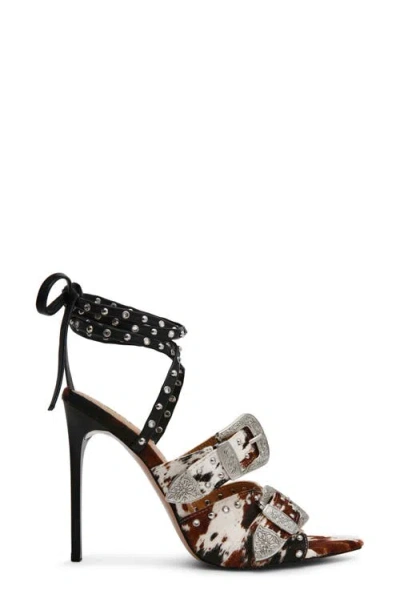 Steve Madden Saddle Embellished Ankle Strap Sandal In Multi