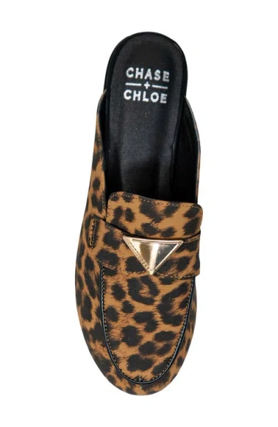 Chase & Chloe Chase And Chloe Loafer Mule In Multi