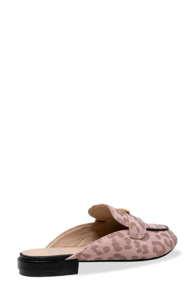 Chase & Chloe Chase And Chloe Loafer Mule In Pink
