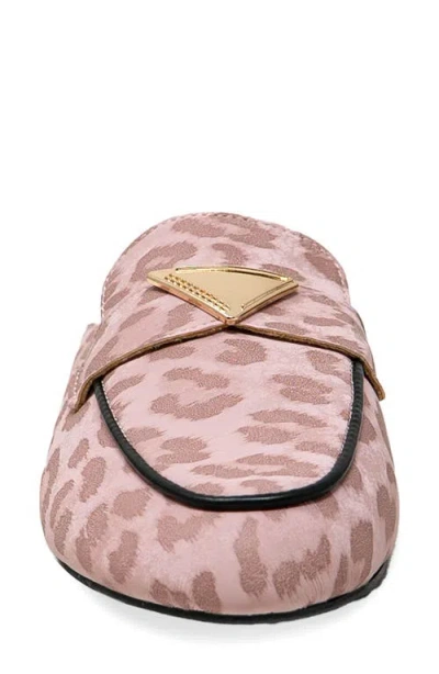 Chase & Chloe Chase And Chloe Loafer Mule In Pink