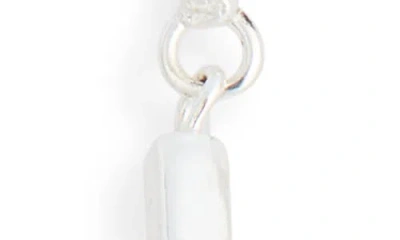 Karine Sultan Double Bar Drop Earrings In Silver