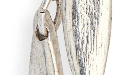 Karine Sultan Double Chain Drop Earrings In Metallic