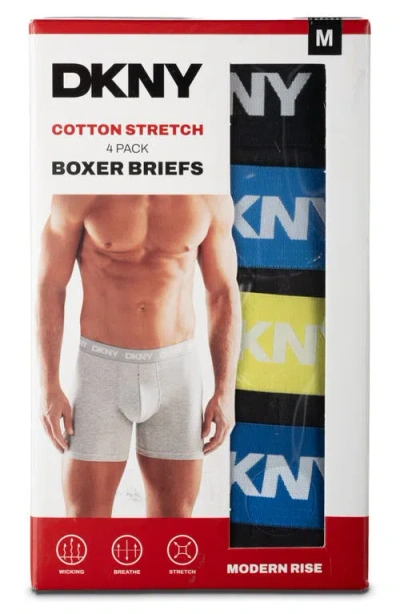 Dkny Back Of Four Boxer Briefs In Multi