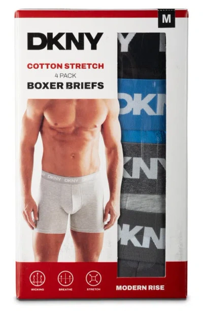 Dkny Back Of Four Boxer Briefs In Multi