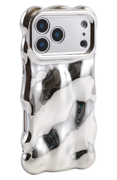 Auramma Bubbles Iphone 17 Pro Phone Case In Silver