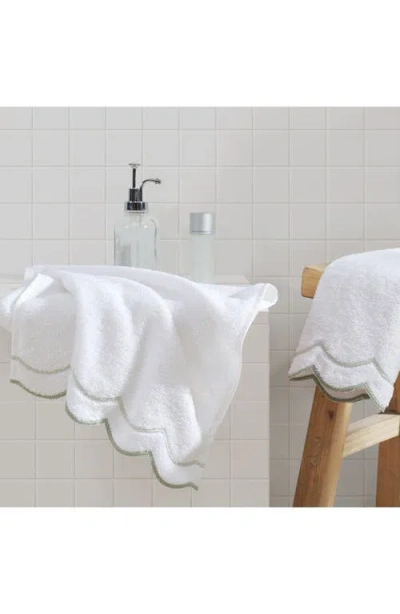 Peri Home Scallop Hand Towel In White