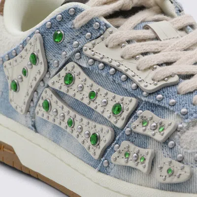 Amiri Skel Top Low Embellished Sneakers In Multi