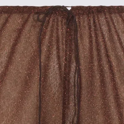 Oseree Trousers Brown In Brown