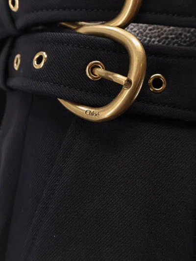 Chloé Virgin Wool Skirt/trousers In Black