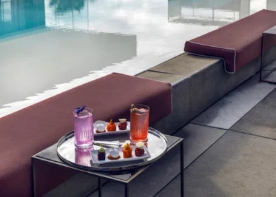 Mepra Stile By Pininfarina Round Tray In Silver