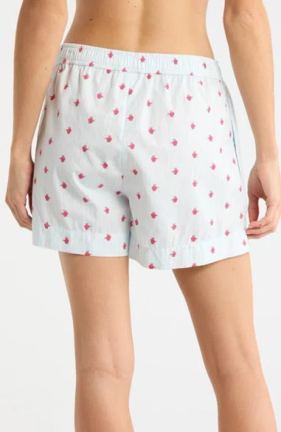 Open Edit Oversize Boyfriend Boxer Shorts In Blue