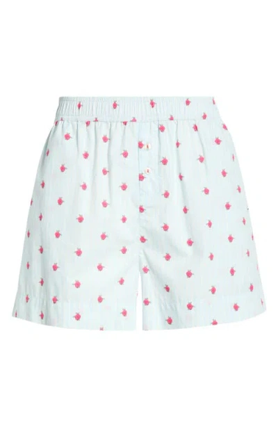 Open Edit Oversize Boyfriend Boxer Shorts In Blue