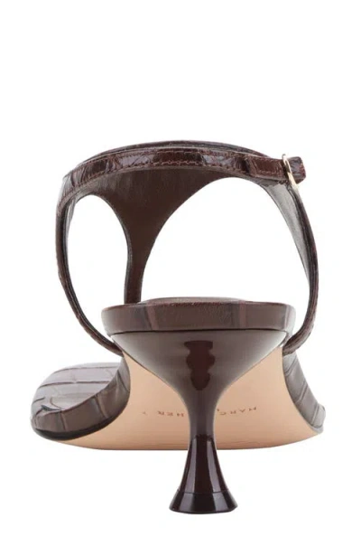 Marc Fisher Ltd Pelysa Ankle Strap Sandal In Brown