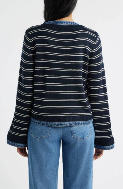 Wit & Wisdom Mixed Media Jacket In Multi