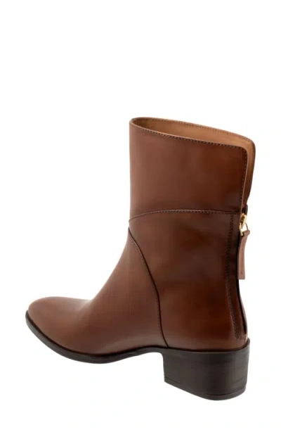 Softwalk ® Lawton Block Heel Bootie In Brown
