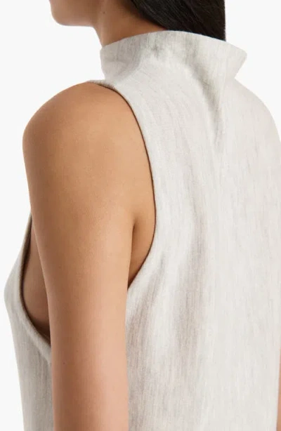 Khaite Margo Mockneck Merino-wool Maxi Dress In White