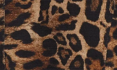 L'agence Nyx Cropped Jacket In Brown Multi Patch Leopard