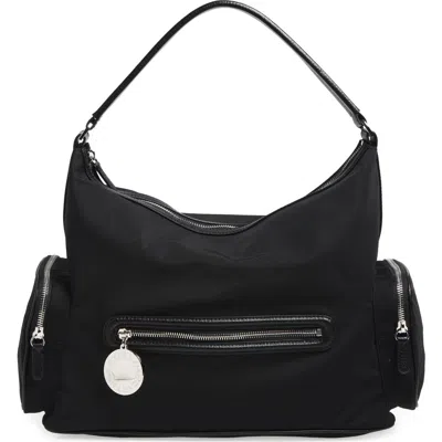 Stella Mccartney Womens Ultra Black Dartmoor Patent Vegan Leather Shoulder Bag