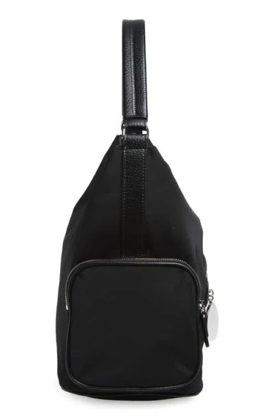 Stella Mccartney Womens Ultra Black Dartmoor Patent Vegan Leather Shoulder Bag