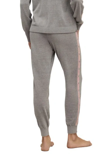 Barefoot Dreams Cozychic® Ultra Lite® Heart Stripe Joggers In Gray