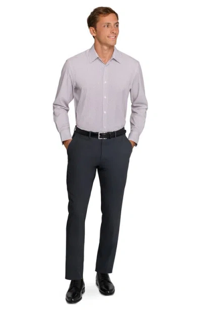 Wrk W.r.k Regular Fit Stripe Dot Performance Dress Shirt In Pink