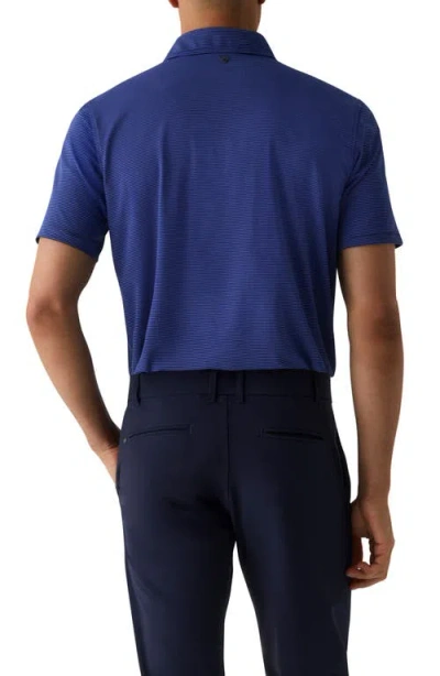 Greyson Saranac Stripe Golf Polo In Blue