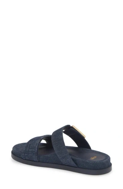 Fendi Double-band Embroidered Slides With Decorative Buckle In Multi