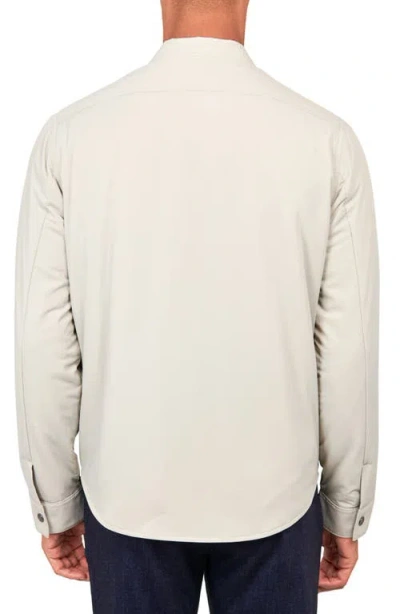 Wrk W.r.k Padded Shirt Jacket In Gray