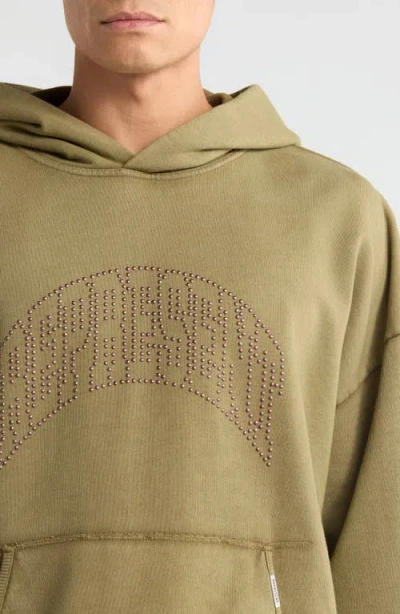 Represent Green Sweatshirt With Logo Lettering On The Front And Faded Effect In Cotton Man In Multi