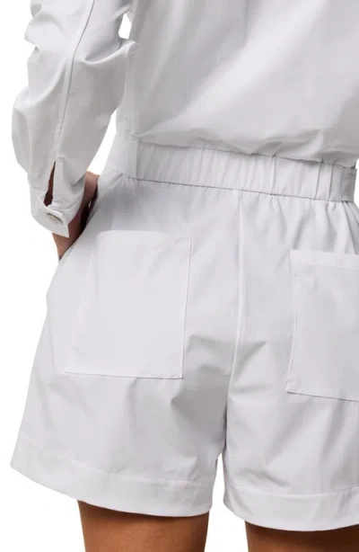 Greyson Phoenix Long Sleeve Tie Waist Romper In Multi