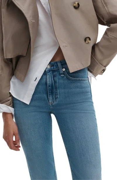 Rag & Bone Peyton Mid Rise Bootcut Jeans In Blue