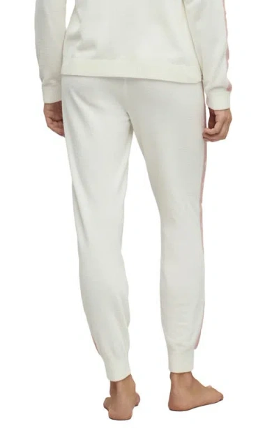 Barefoot Dreams Cozychic® Ultra Lite® Heart Stripe Joggers In White