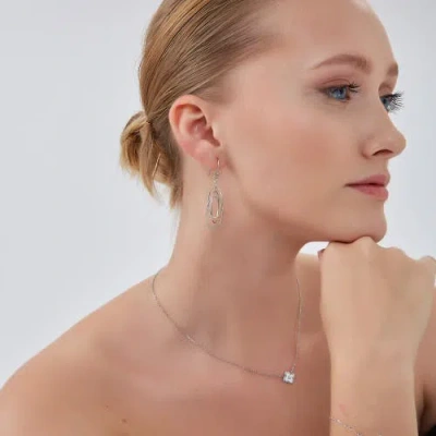 Spero London Nested Loop 3d Drop Earring In Metallic