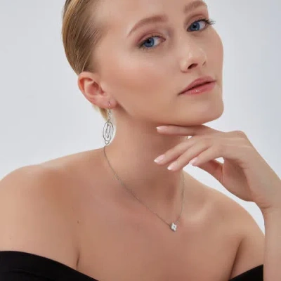 Spero London Nested Loop 3d Drop Earring In Metallic