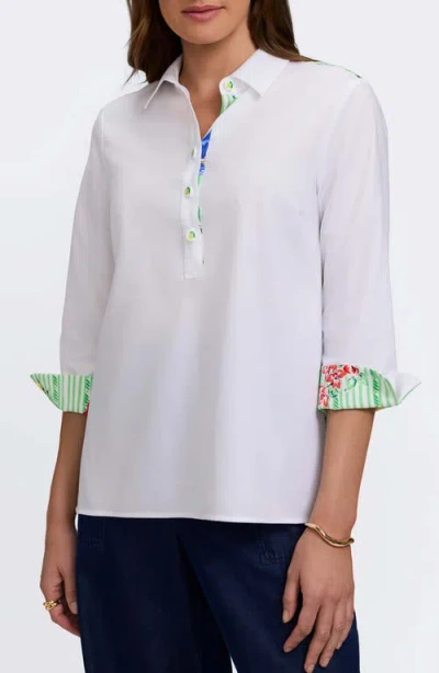 Foxcroft Therese Shirt In White