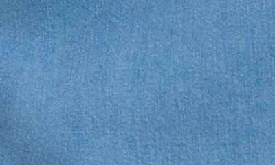 Foxcroft Abigail Short Sleeve Denim Button-up Shirt In Blue