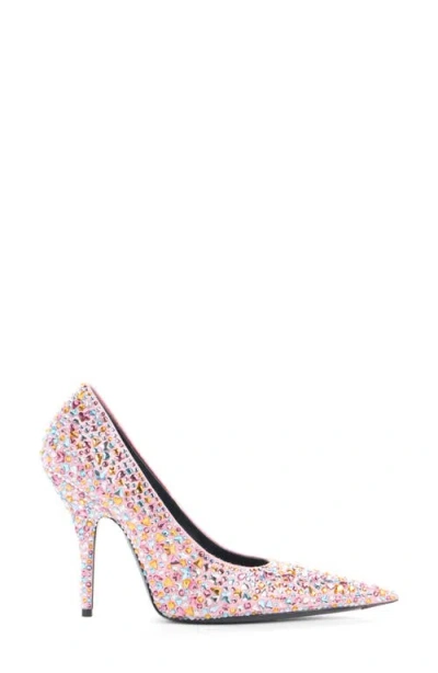 Balenciaga Knife Embellished Pointed Toe Pump In Multi
