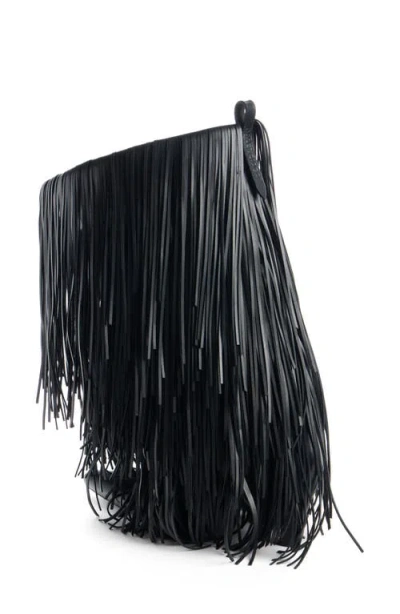 Balenciaga Avenue Fringe Pointed Toe Boot In Black