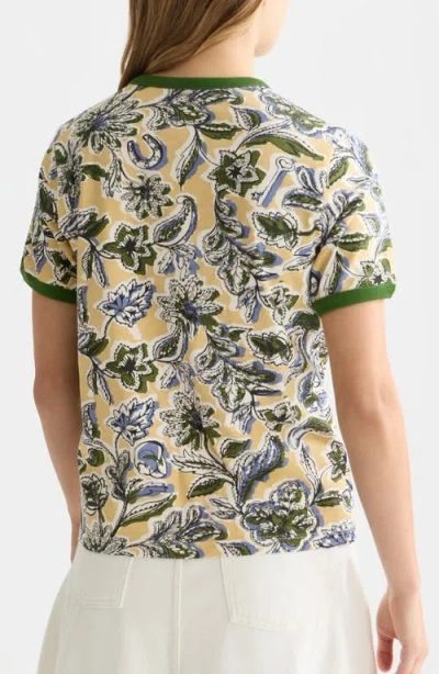 Scotch & Soda Print Knit Top In Multi