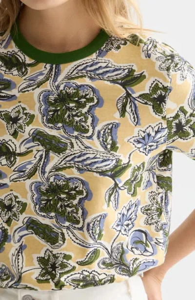 Scotch & Soda Print Knit Top In Multi