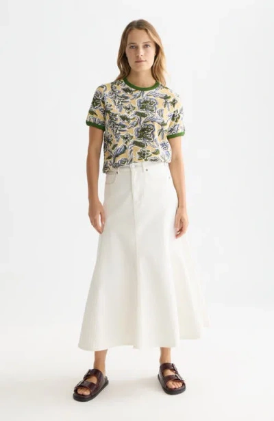 Scotch & Soda Print Knit Top In Multi