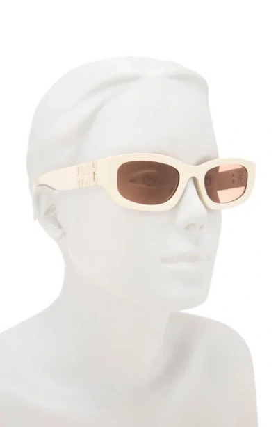 Miu Miu 53mm Irregular Sunglasses In Multi