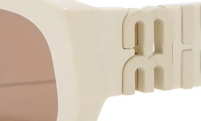 Miu Miu 53mm Irregular Sunglasses In Multi