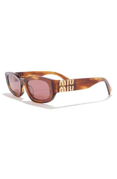 Miu Miu 53mm Irregular Sunglasses